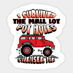 I Survived The Mall Lot Pot Holes Sticker